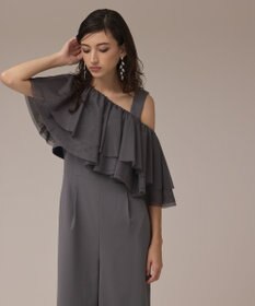 GRACE CONTINENTAL フリルケープサロペット