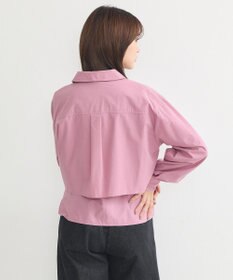 earth music&ecology ロールアップスリーブボクシーシャツ