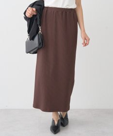 earth music&ecology 【コットン混】カットリブナロースカート