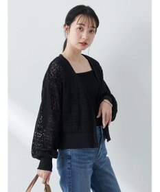 earth music&ecology ラッセルレースカーディガン