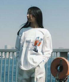 SHARE PARK LADIES 【LADIES】吸水速乾 フロントプリントTシャツ