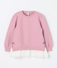 組曲 KIDS 【110-140㎝】フラワーキルト トレーナー