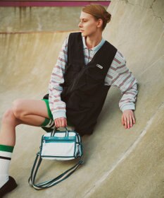 LeSportsac MINI DUFFEL CROSSBODY/スペクテイタークリアスカイ/ティール