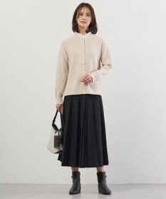 J.PRESS LADIES L ORGANIC GASS COTTON クルーネック カーディガン