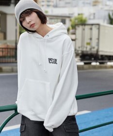 WEGO 【裏起毛/ユニセックス着用ITEM】リラックスフィットグラフィックパーカー