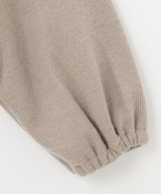 ANY L リブ起毛モックネックプルオーバー