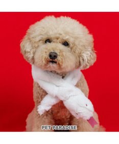 PET PARADISE ペットパラダイス 干支 巳 マフラー 《ホワイト》 小型犬 ＳＳ～ＳＭ・ＤＳ・ＤＭ