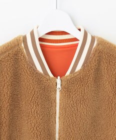 PW CIRCULUS 【WOMEN】【撥水/防風】リバーシブル ボア ジップアップ ブルゾン