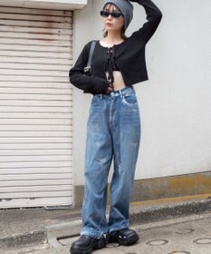 WEGO リボンリブカーディガン