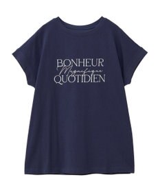 Green Parks フレンチスリーブ筆記体ロゴチュニック