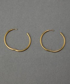 Phoebe 〈金属アレルギー対応〉スキニーラインフープピアス　ゴールド　ステンレス