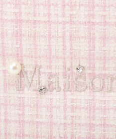 Maison de FLEUR ビジューツイードスクエアトートバッグ