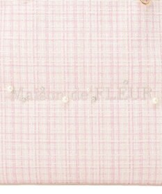 Maison de FLEUR ビジューツイードスクエアトートバッグ