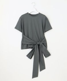 23区 L 【エステータ】スーピマシングルジャージー サッシュデザイン カットソー