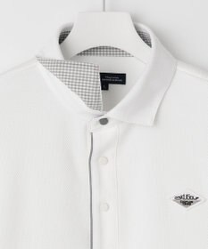 23区GOLF 長く愛せる定番人気！【MEN】【日本製】ハニカムカノコ 長袖ポロシャツ