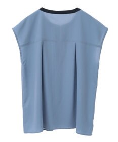 YECCA VECCA 配色タックデザインブラウス