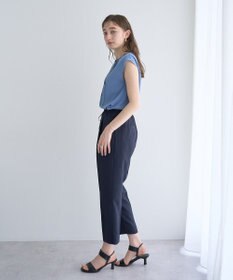 YECCA VECCA 配色タックデザインブラウス