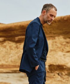 J.PRESS MEN 感動！？上品な見た目に着心地抜群なセットアップ【MECHANICAL】【超軽量 / 清涼感 / 洗える】 ハイパワーストレッチ リネンルックジャケット