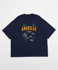 WEGO 【速乾/ひんやり/ユニセックス着用ITEM】接触冷感フロッキープリントグラフィックT（SS）