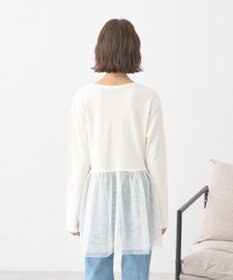 earth music&ecology 【吸湿発熱】あったかフェミニンインナー（チュールヘム）