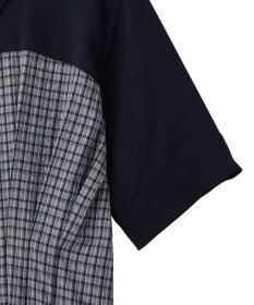 YECCA VECCA ハーフスリーブベアドッキングワンピース