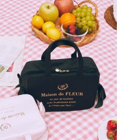 Maison de FLEUR 【保冷機能付き】サテンサイドリボン保冷バッグ