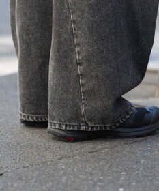 WEGO 【ユニセックス着用ITEM/SMLサイズ展開】カバーフィットバルーンデニムパンツ