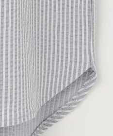 ANY SIS L 【洗える】ランタンスリーブサッカー ブラウス