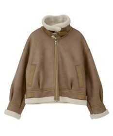 earth music&ecology フェイクムートンジャケット