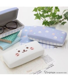 Mother garden しろたん クロス付き メガネケース 《顔ぼん柄》