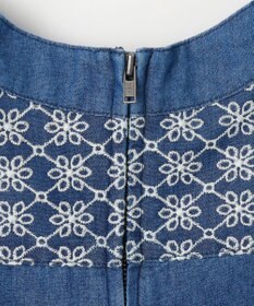 組曲 KIDS 【110-140㎝】レースコンビデニム ワンピース