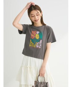 Green Parks ・Ｄｏｕｂｌｅ　Ｆｌａｇｓウ゛ィンテージライクプリントＴ