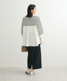 Green Parks 布帛切り替えフレアカットプルオーバー