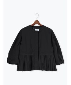 Te chichi 袖バルーンペプラムプリーツブルゾン