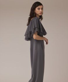 GRACE CONTINENTAL フリルケープサロペット