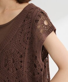 Green Parks ＳＥＴ２点クロシェプルオーバー＋タンクトップ