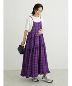 Green Parks ・Ｐｅｔｉｔ　Ｆｌｅｕｒ　フリルティアードキャミワンピ