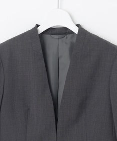 J.PRESS LADIES S 【セットアップ対応】BAHARIYE PINHEAD ノーカラー ジャケット