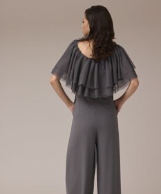 GRACE CONTINENTAL フリルケープサロペット