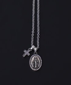 WEGO Mラインストーンモチーフネックレス