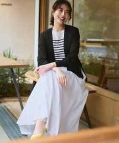 23区 ソフトボリューム ギャザーフレアスカート