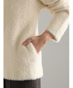 Te chichi ダブルフェイスフェザーカーディガン