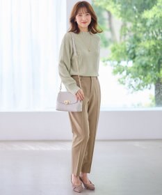 ANY SIS S 【大人百花掲載 ヨンアさん着用】シリーズ累計7万本突破！サーモ2WAYストレッチ テーパードパンツ