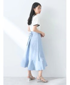 earth music&ecology バイカラースカラッププルオーバー