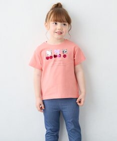 ANY KIDS 【綿100%】ドロップショルダーミラクルスパンコールTシャツ