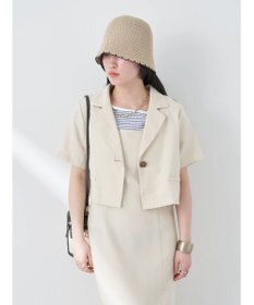 earth music&ecology リサイクルポリエステルブレンドショートシャツ