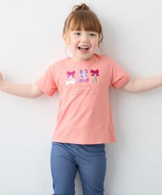 ANY KIDS 【綿100%】ドロップショルダーミラクルスパンコールTシャツ