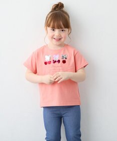 ANY KIDS 【綿100%】ドロップショルダーミラクルスパンコールTシャツ