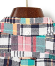 J.PRESS MEN 【KING SIZE】パッチワーク プルオーバーシャツ