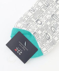 23区GOLF 【MEN】総ロゴ アンクルソックス